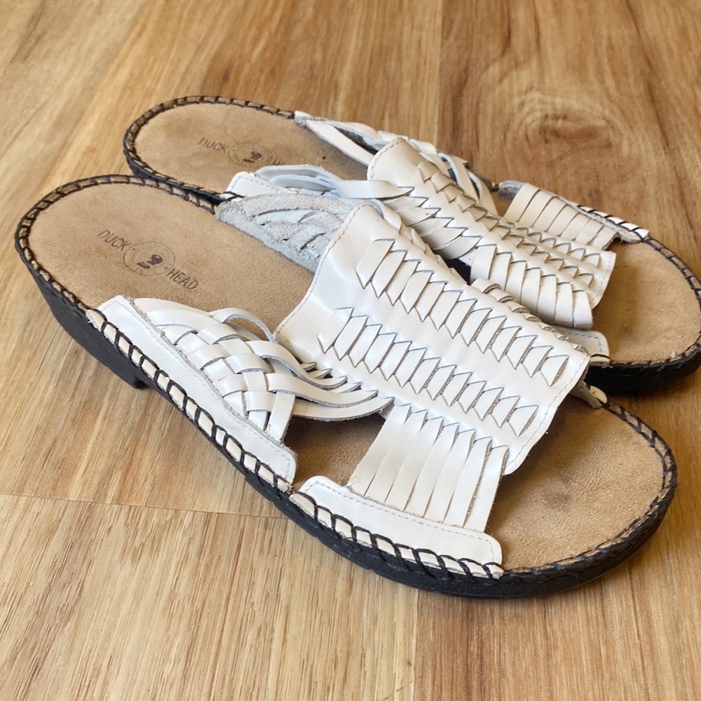 Duck Head Woven Leather Sandals